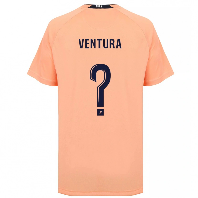 Danxen Bambino Maglia Alice Mallard Ventura #0 Arancione Blu Navy Kit Gara Away 2025/26 Maglietta