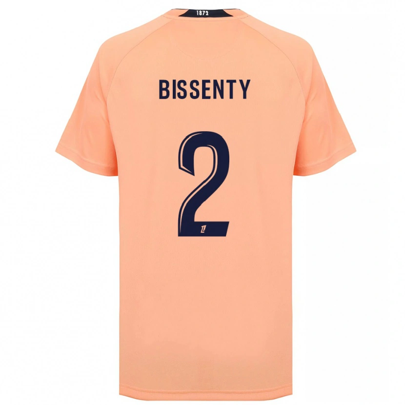 Danxen Bambino Maglia Bissenty Gomis #2 Arancione Blu Navy Kit Gara Away 2025/26 Maglietta