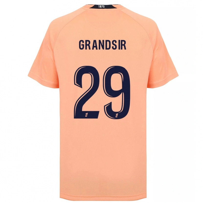 Danxen Bambino Maglia Samuel Grandsir #29 Arancione Blu Navy Kit Gara Away 2025/26 Maglietta