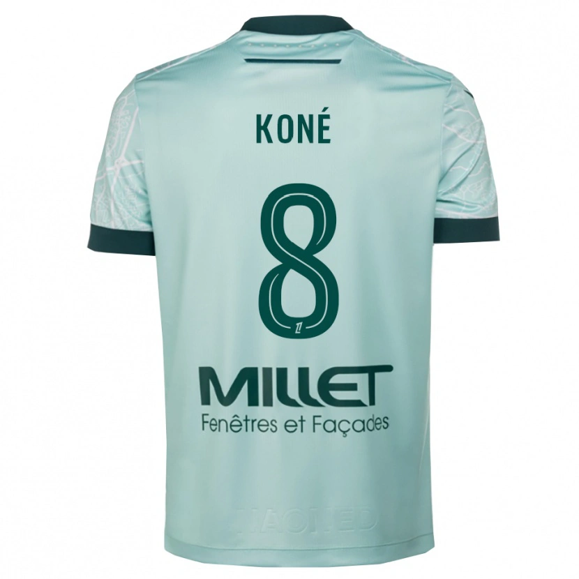 Danxen Bambino Maglia Kassoum Koné #8 Verde Bianco Kit Gara Away 2025/26 Maglietta