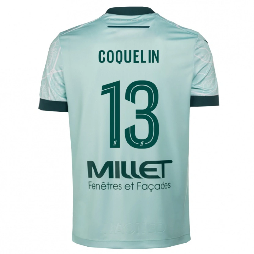Danxen Bambino Maglia Francis Coquelin #13 Verde Bianco Kit Gara Away 2025/26 Maglietta