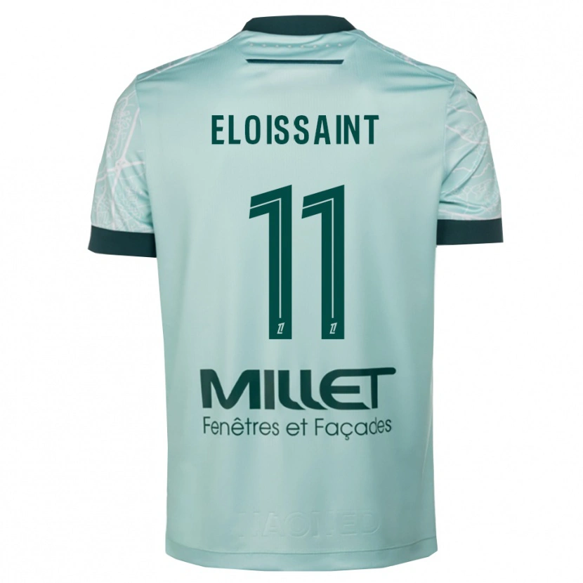 Danxen Bambino Maglia Roseline Eloissaint #11 Verde Bianco Kit Gara Away 2025/26 Maglietta