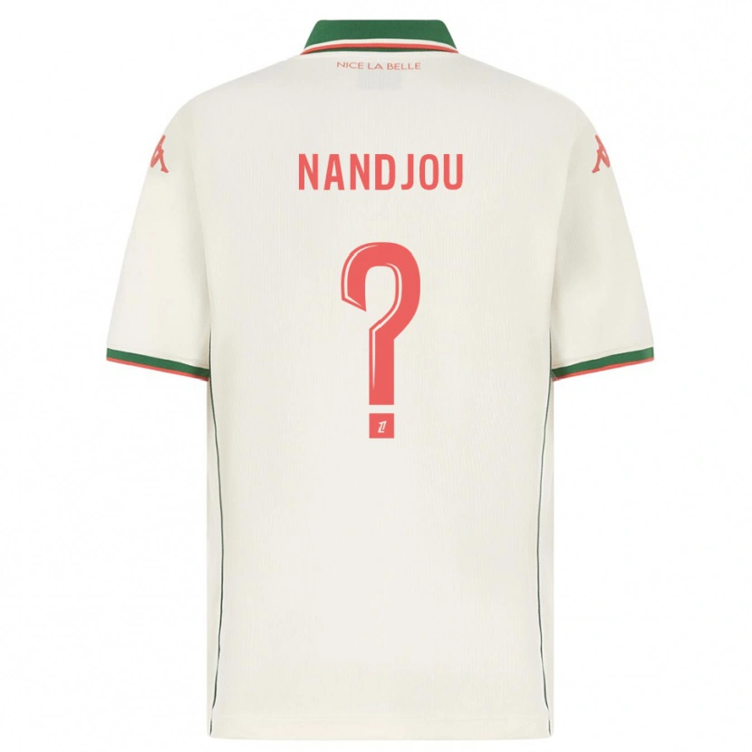 Danxen Bambino Maglia Yaël Nandjou #0 Bianco Verde Kit Gara Away 2025/26 Maglietta