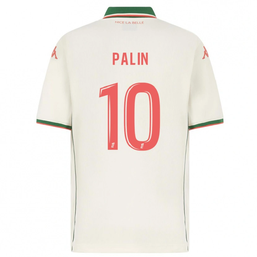 Danxen Bambino Maglia Joséphine Palin #10 Bianco Verde Kit Gara Away 2025/26 Maglietta