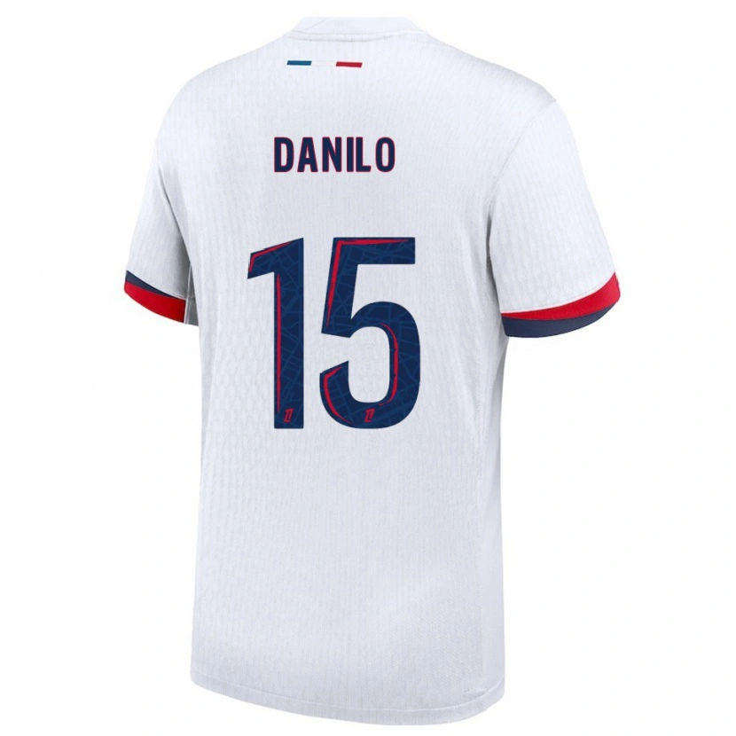 Danxen Bambino Maglia Danilo Pereira #15 Bianco Rosso Kit Gara Away 2025/26 Maglietta