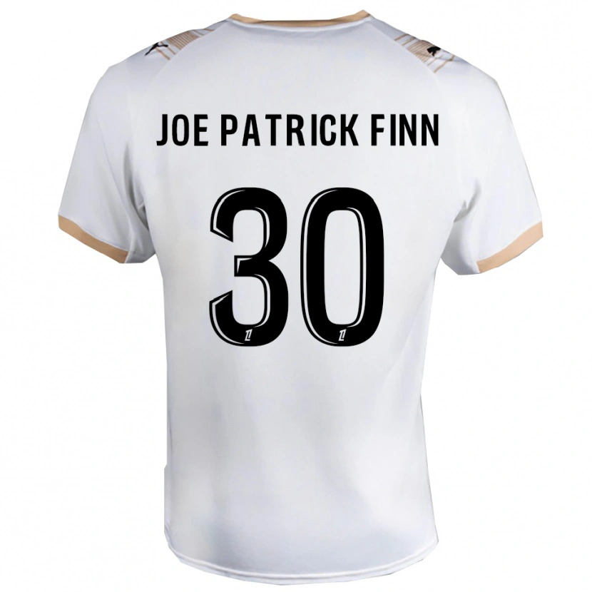 Danxen Bambino Maglia John Patrick #30 Bianco Nero Kit Gara Away 2025/26 Maglietta