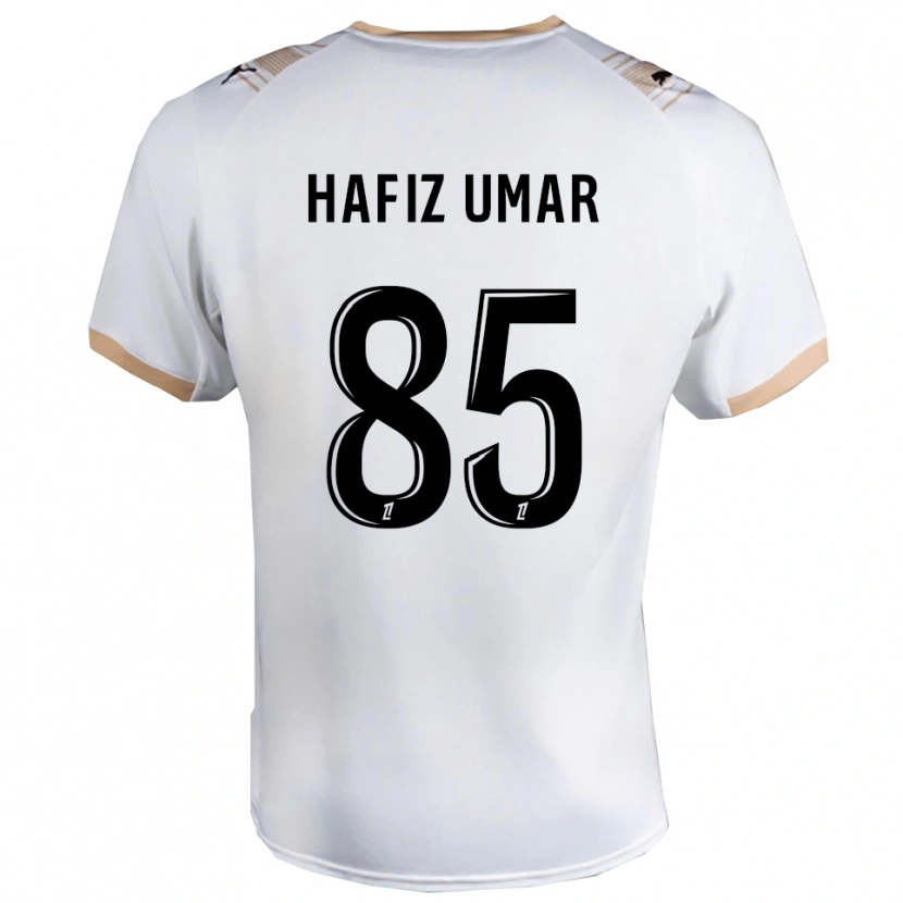 Danxen Bambino Maglia Ibrahim Hafiz Umar #85 Bianco Nero Kit Gara Away 2025/26 Maglietta