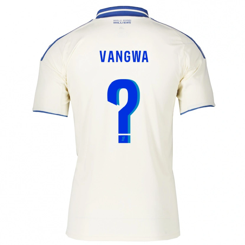 Danxen Bambino Maglia Jilva Vangwa #0 Champagne Blu Kit Gara Away 2025/26 Maglietta