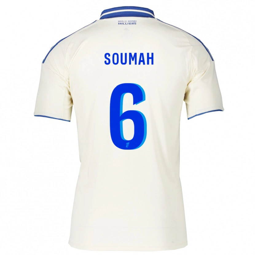 Danxen Bambino Maglia Mohamed Soumah #6 Champagne Blu Kit Gara Away 2025/26 Maglietta