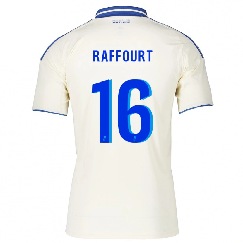 Danxen Bambino Maglia Timéo Raffourt #16 Champagne Blu Kit Gara Away 2025/26 Maglietta