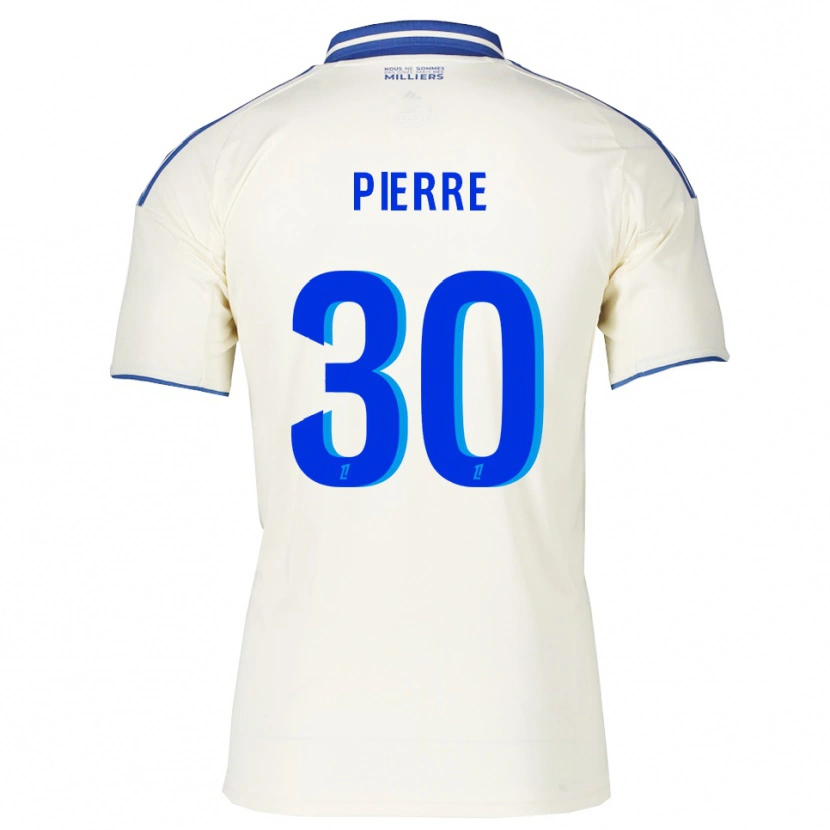 Danxen Bambino Maglia Alexandre Pierre #30 Champagne Blu Kit Gara Away 2025/26 Maglietta