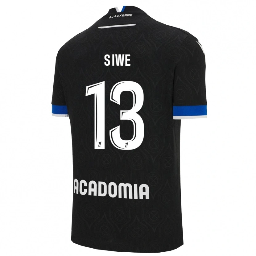 Danxen Bambino Maglia Telli Siwe #13 Nero Bianco Kit Gara Away 2025/26 Maglietta