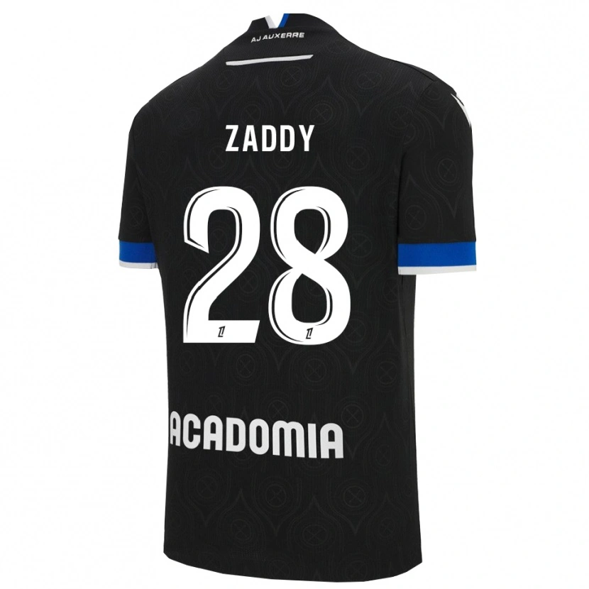 Danxen Bambino Maglia Yvan Zaddy #28 Nero Bianco Kit Gara Away 2025/26 Maglietta