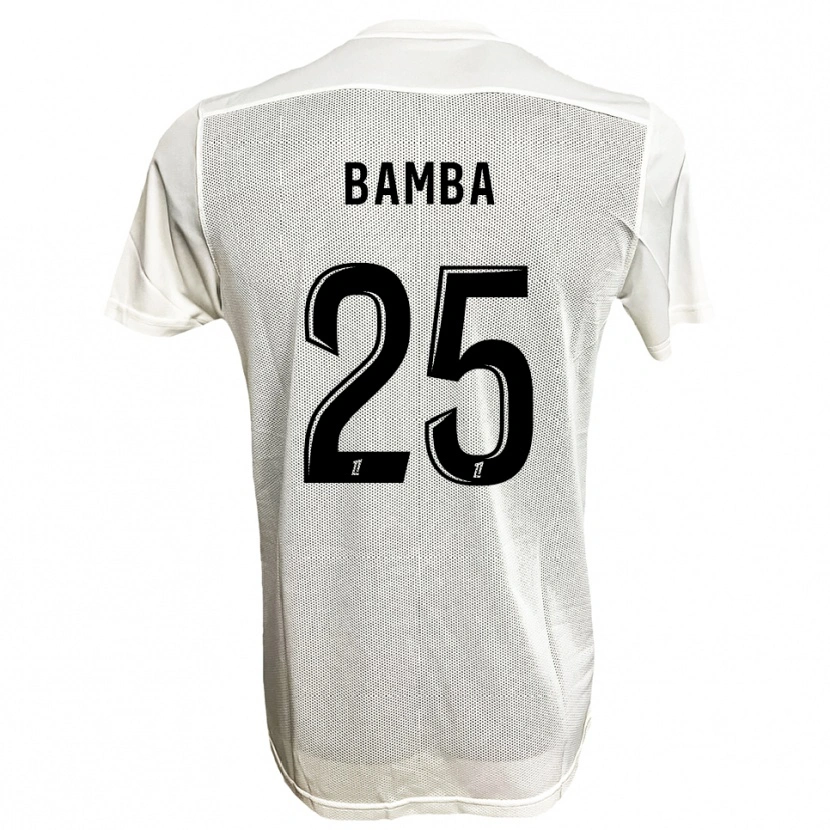 Danxen Bambino Maglia Abdoulaye Bamba #25 Nero Bianco Kit Gara Away 2025/26 Maglietta