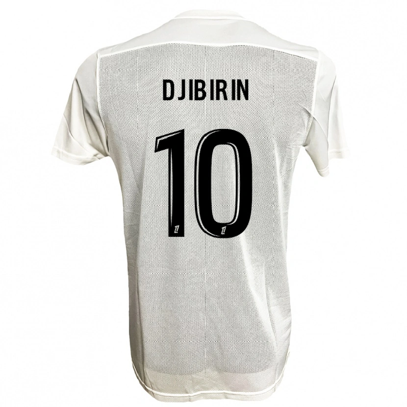 Danxen Bambino Maglia Harouna Djibirin #10 Nero Bianco Kit Gara Away 2025/26 Maglietta