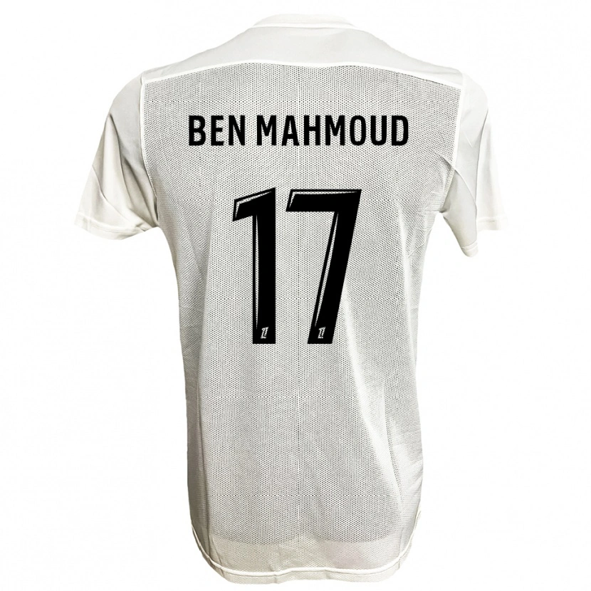 Danxen Bambino Maglia Yessine Ben Mahmoud #17 Nero Bianco Kit Gara Away 2025/26 Maglietta