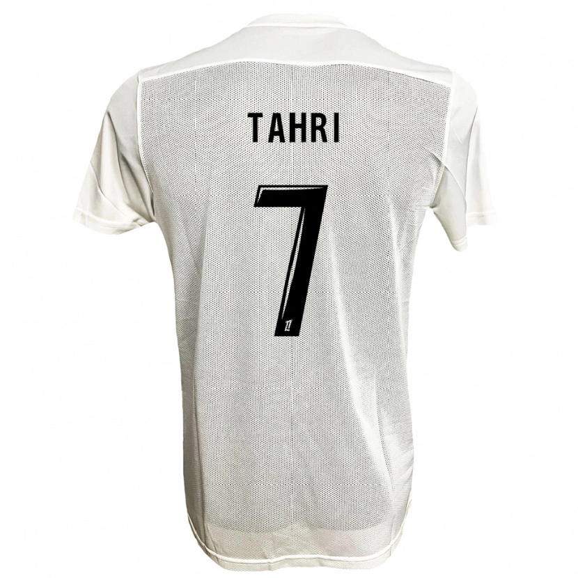 Danxen Bambino Maglia Sofiane Tahri #7 Nero Bianco Kit Gara Away 2025/26 Maglietta