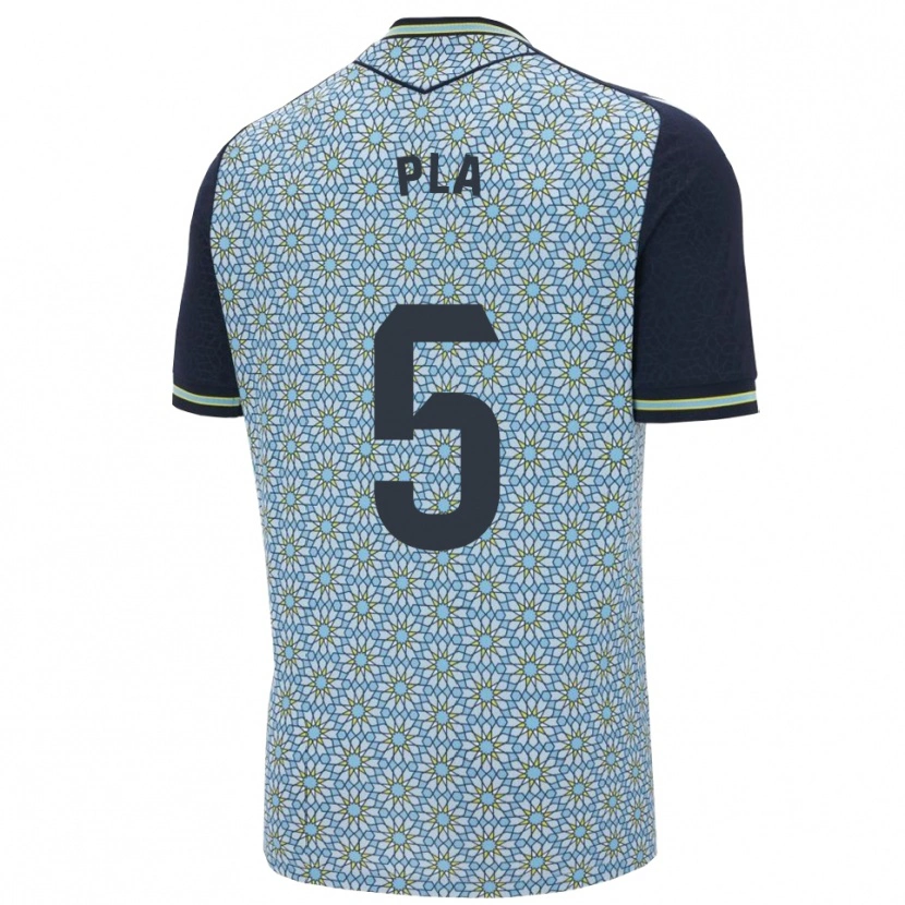 Danxen Bambino Maglia Edu Pla #5 Blu Blu Scuro Kit Gara Away 2025/26 Maglietta