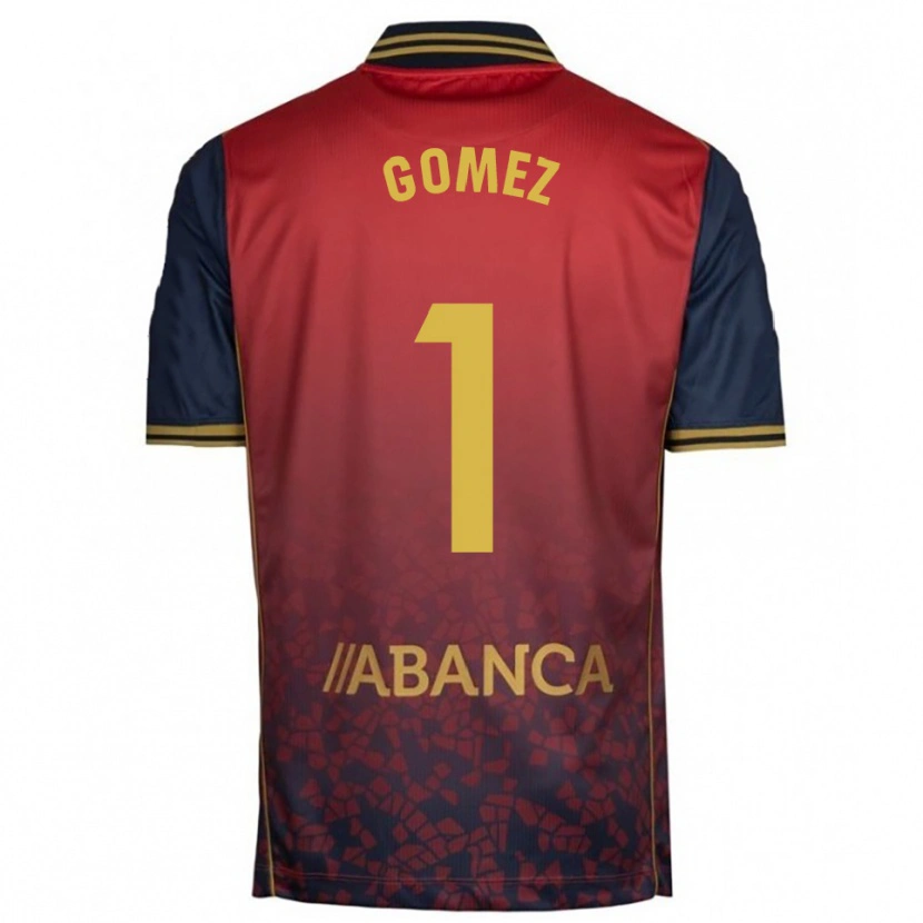 Danxen Bambino Maglia Yohana Gómez #1 Rosso Blu Scuro Kit Gara Away 2025/26 Maglietta
