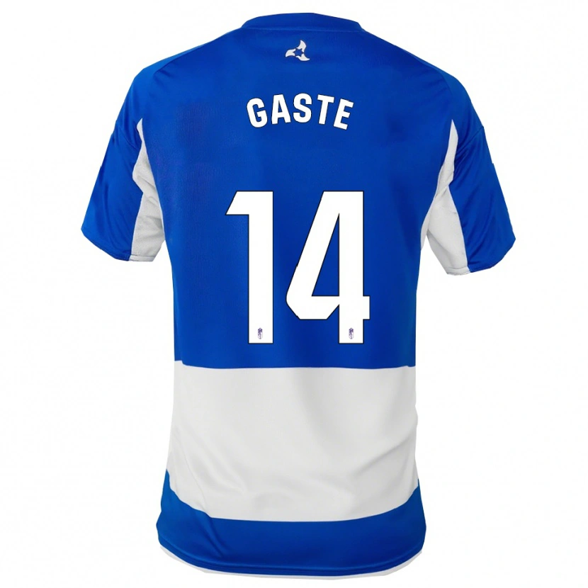 Danxen Bambino Maglia Gaste #14 Blu Bianco Kit Gara Away 2025/26 Maglietta