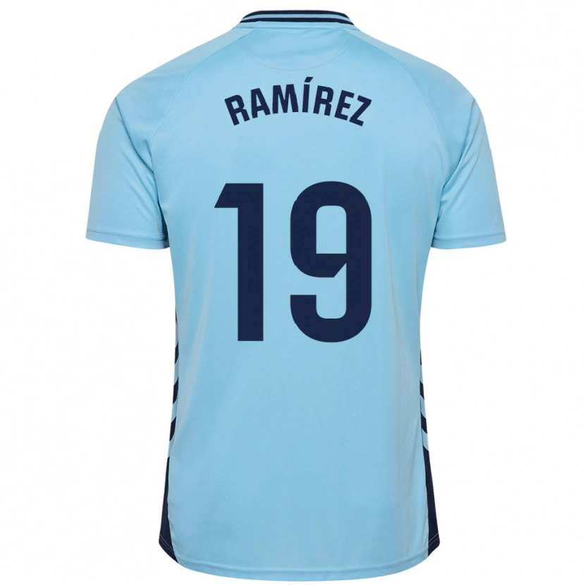 Danxen Bambino Maglia Sandro Ramírez #19 Azzurro Kit Gara Away 2025/26 Maglietta