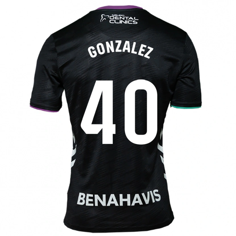 Danxen Bambino Maglia Carol González #40 Nero Viola Verde Kit Gara Away 2025/26 Maglietta