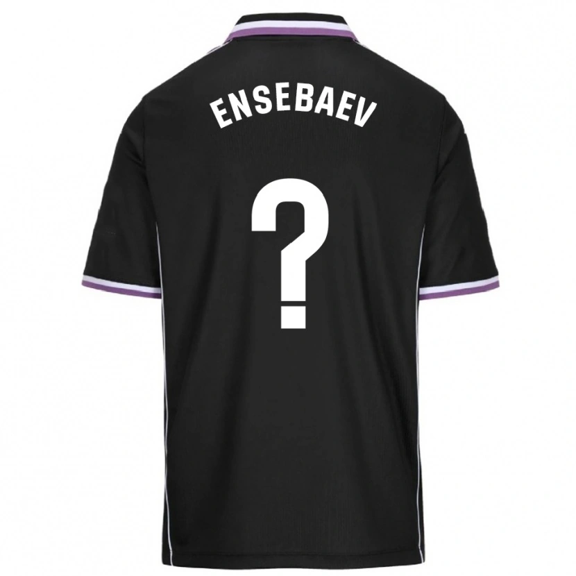 Danxen Bambino Maglia Mokhammed Ensebaev #0 Viola Nero Kit Gara Away 2025/26 Maglietta