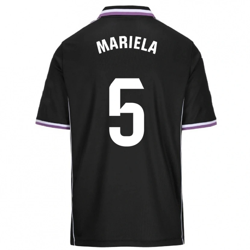 Danxen Bambino Maglia Mariela Conde Gomez #5 Viola Nero Kit Gara Away 2025/26 Maglietta