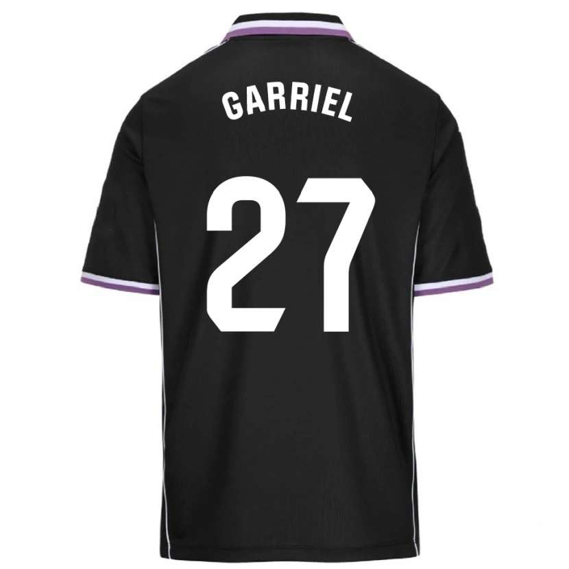 Danxen Bambino Maglia Iván Garriel #27 Viola Nero Kit Gara Away 2025/26 Maglietta