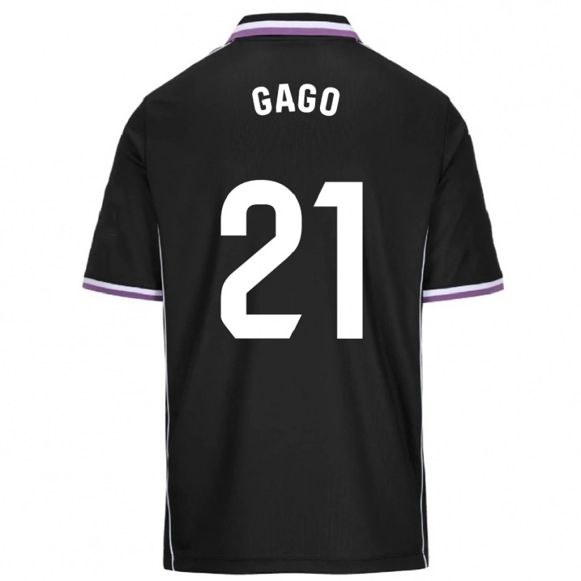 Danxen Bambino Maglia Lucía Gago Sánchez #21 Viola Nero Kit Gara Away 2025/26 Maglietta