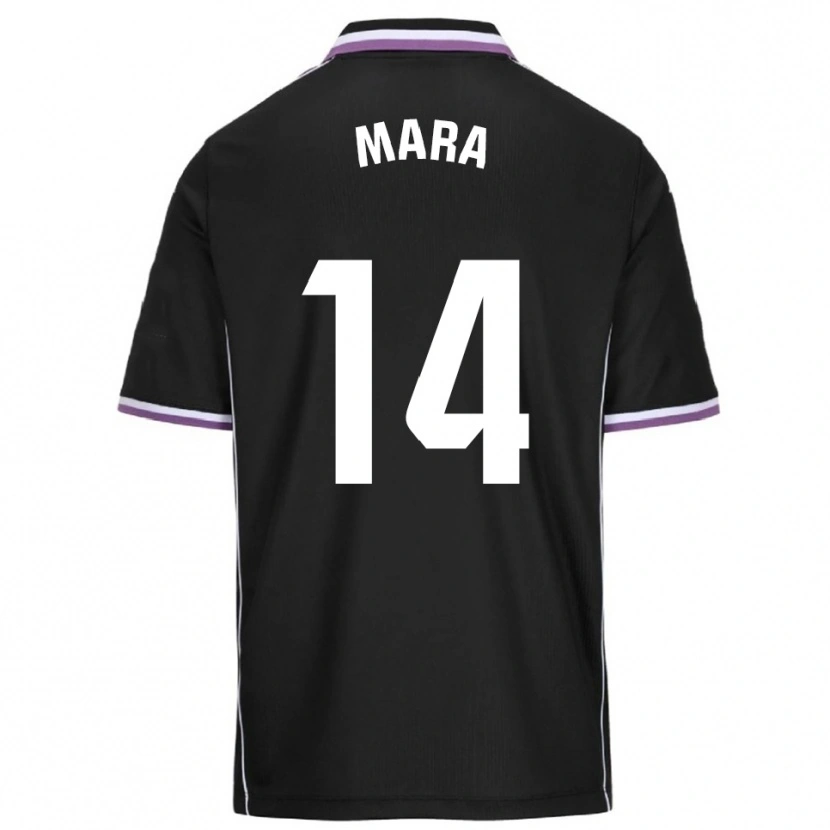 Danxen Bambino Maglia Mara Martínez Fuertes #14 Viola Nero Kit Gara Away 2025/26 Maglietta