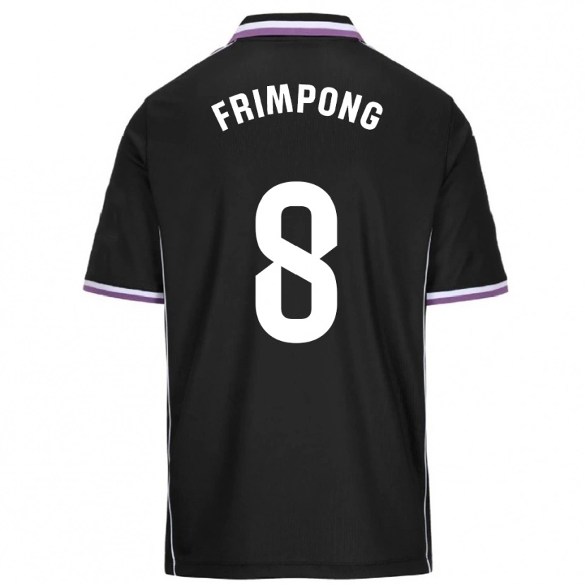 Danxen Bambino Maglia Eugene Frimpong #8 Viola Nero Kit Gara Away 2025/26 Maglietta