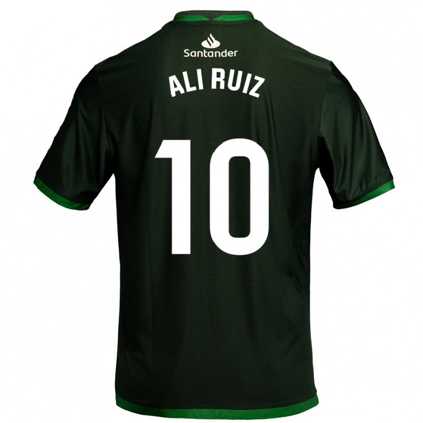 Danxen Bambino Maglia Alicia Ruiz Pascua #10 Verde Scuro Kit Gara Away 2025/26 Maglietta