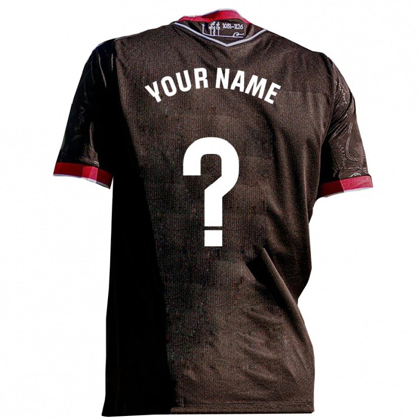 Danxen Bambino Maglia Il Tuo Nome #0 Nero Rosso Kit Gara Away 2025/26 Maglietta