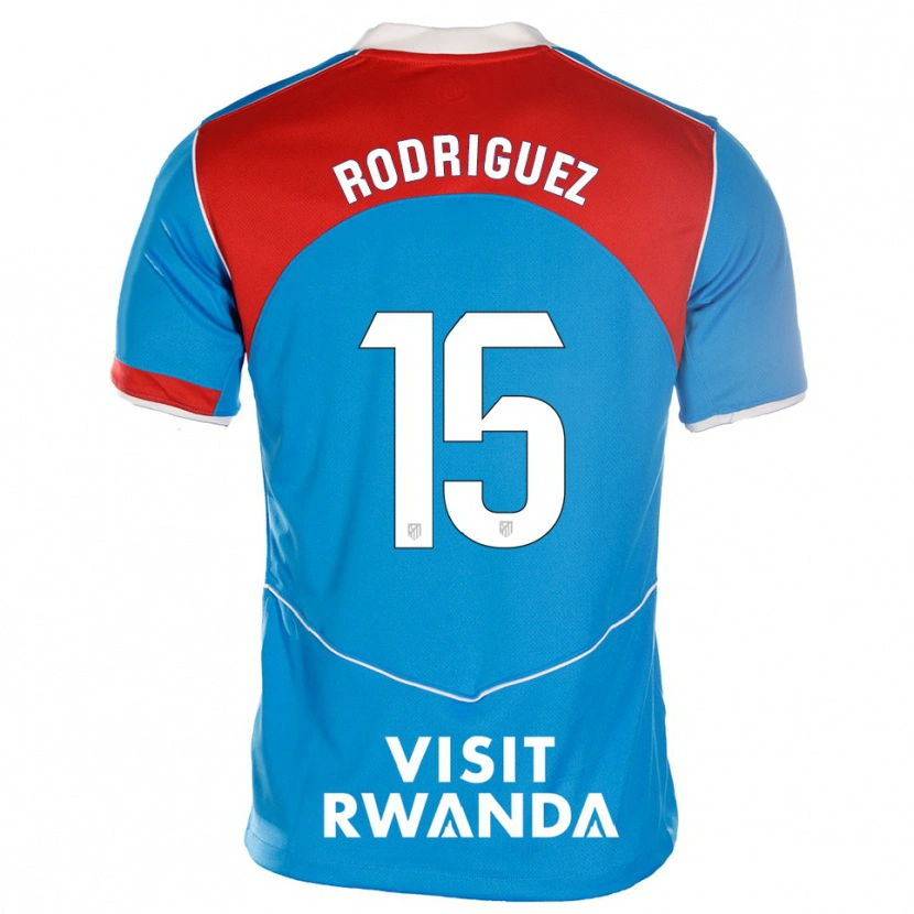 Danxen Bambino Maglia Cinta Rodríguez #15 Blu Bianco Kit Gara Third 2025/26 Maglietta