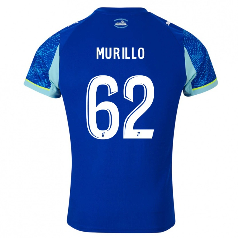 Danxen Bambino Maglia Amir Murillo #62 Azzurro Bianco Kit Gara Third 2025/26 Maglietta