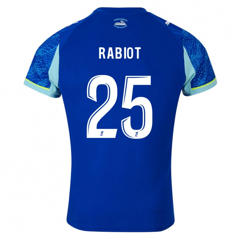 Danxen Bambino Maglia Adrien Rabiot #25 Azzurro Bianco Kit Gara Third 2025/26 Maglietta