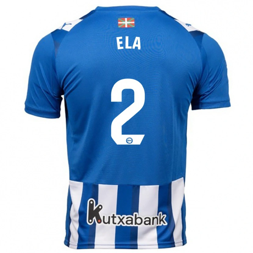Danxen Uomo Maglia Noé Ela #2 Blu Bianco Kit Gara Home 2025/26 Maglietta