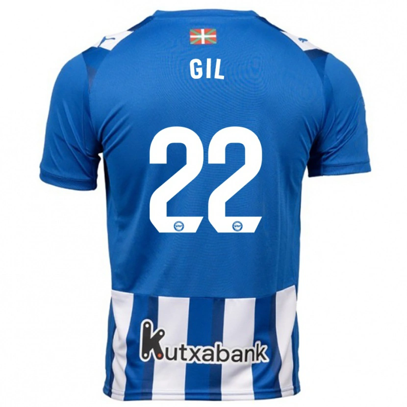 Danxen Uomo Maglia Raquel Gil #22 Blu Bianco Kit Gara Home 2025/26 Maglietta