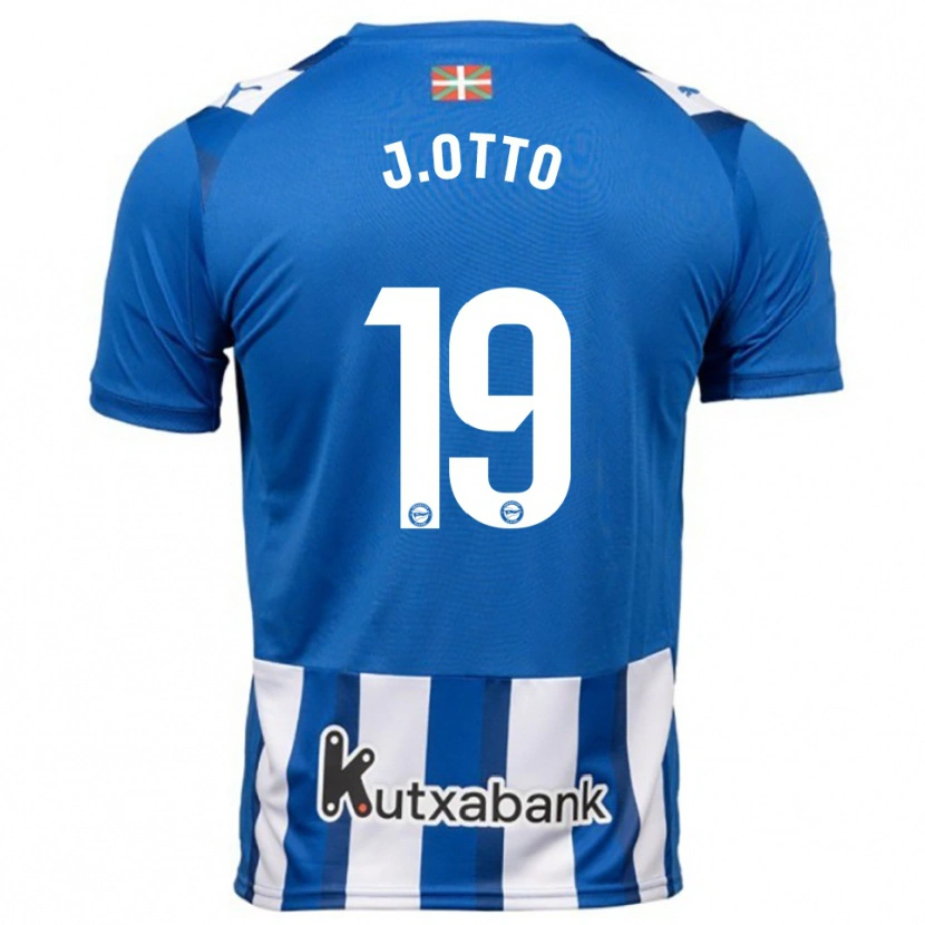 Danxen Uomo Maglia Jonny Otto #19 Blu Bianco Kit Gara Home 2025/26 Maglietta