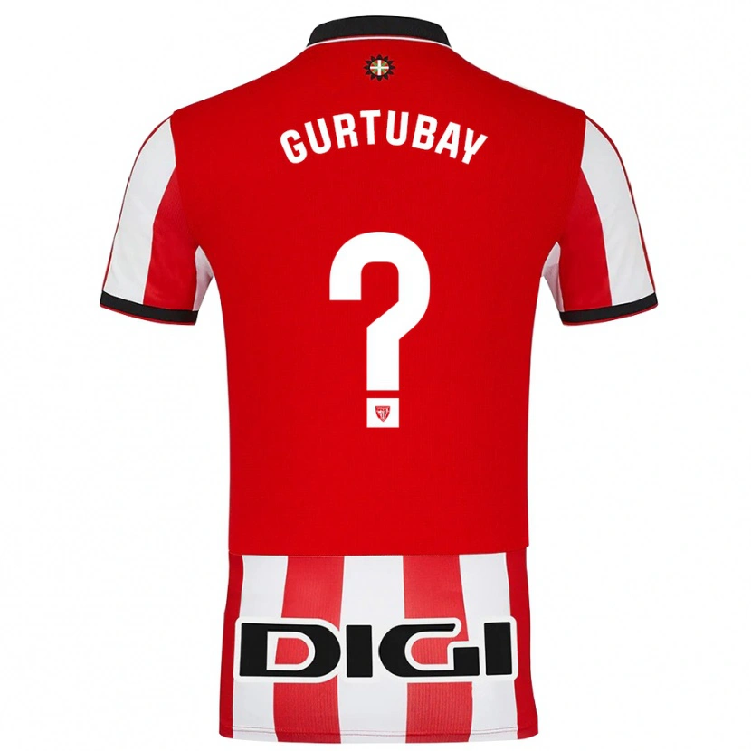 Danxen Uomo Maglia Elene Gurtubay Loyo #0 Rosso Bianco Kit Gara Home 2025/26 Maglietta