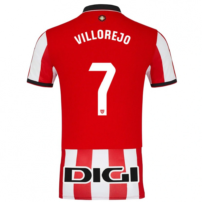 Danxen Uomo Maglia Ardaitz Villorejo #7 Rosso Bianco Kit Gara Home 2025/26 Maglietta