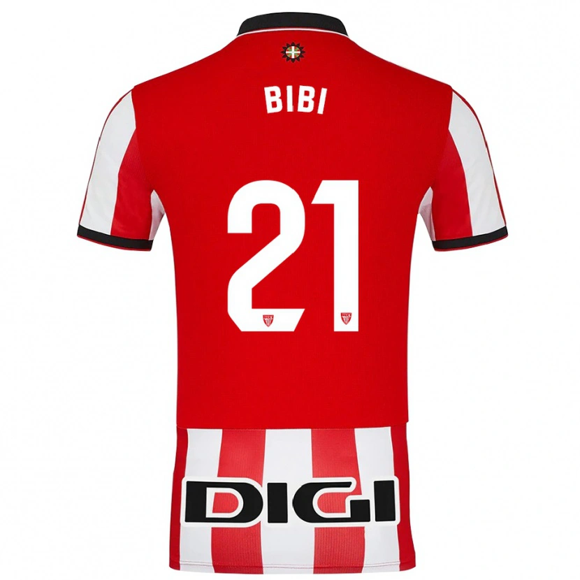 Danxen Uomo Maglia Bibiane Schulze Solano #21 Rosso Bianco Kit Gara Home 2025/26 Maglietta