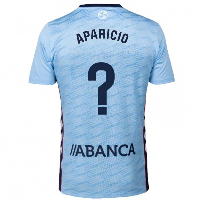 Danxen Uomo Maglia Pablo Aparicio #0 Azzurro Rosso Kit Gara Home 2025/26 Maglietta