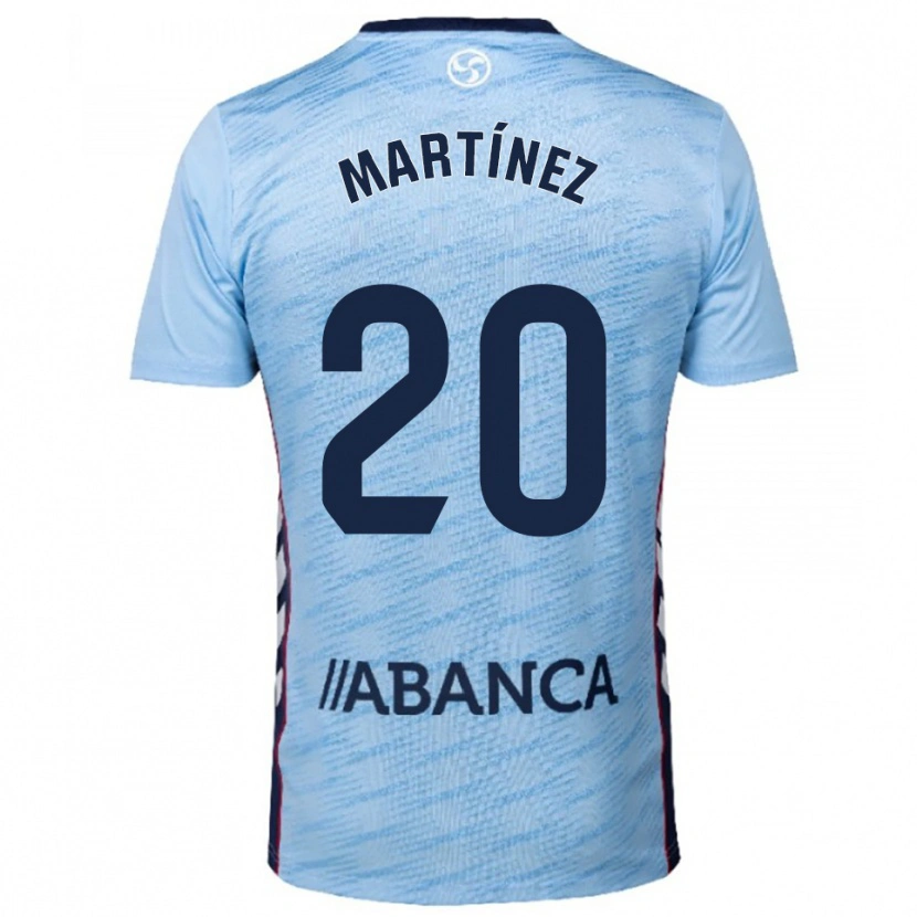 Danxen Uomo Maglia Lara Martínez #20 Azzurro Rosso Kit Gara Home 2025/26 Maglietta