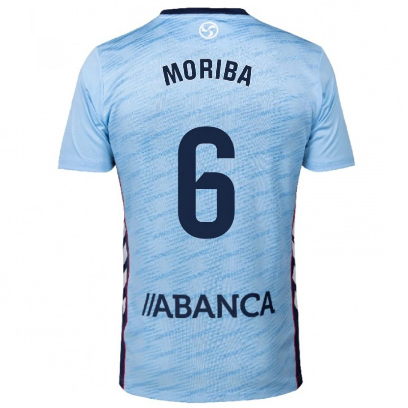 Danxen Uomo Maglia Ilaix Moriba #6 Azzurro Rosso Kit Gara Home 2025/26 Maglietta