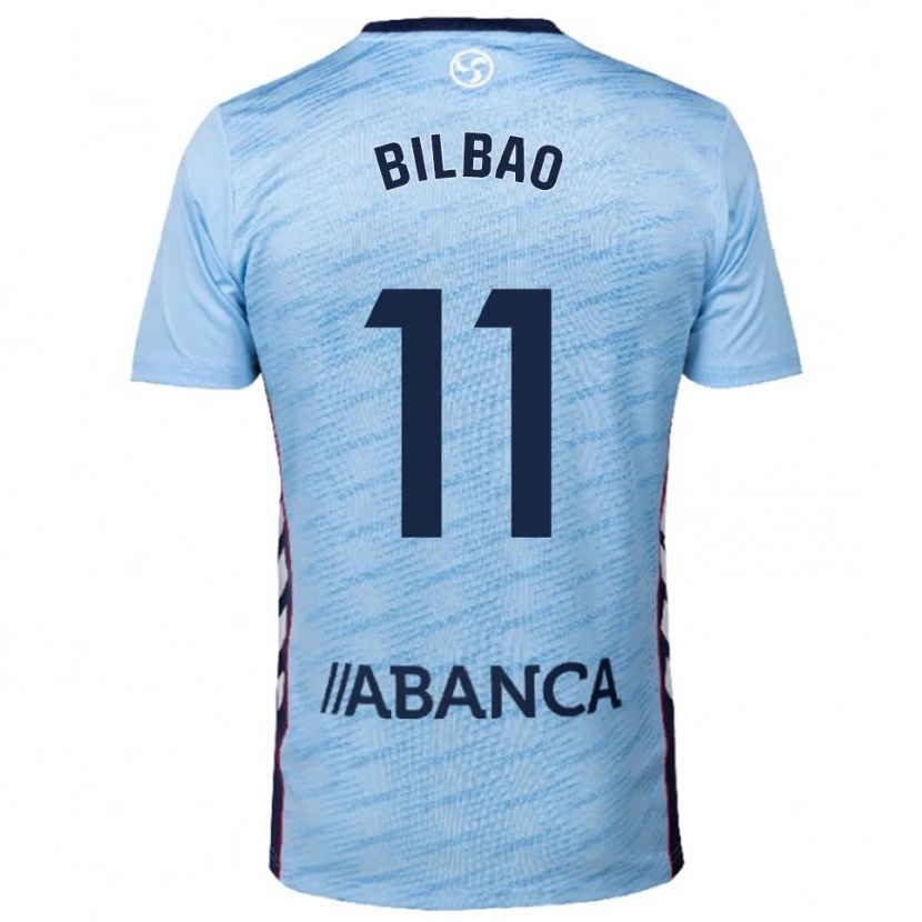 Danxen Uomo Maglia Luis Bilbao #11 Azzurro Rosso Kit Gara Home 2025/26 Maglietta