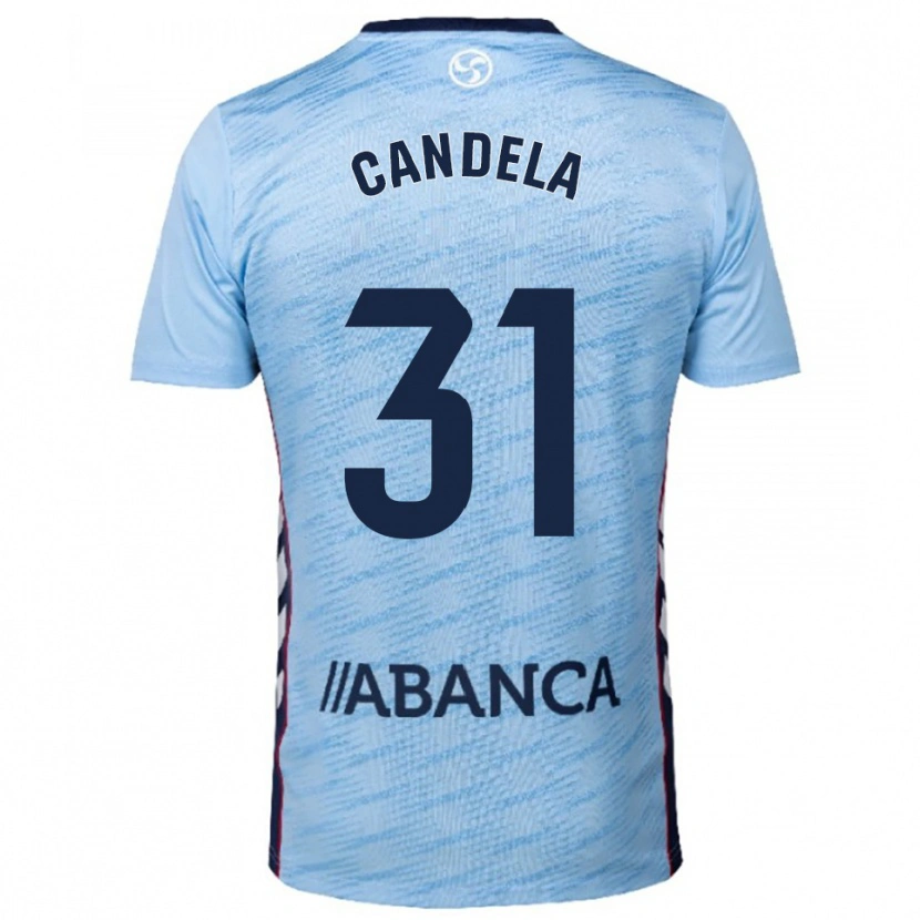 Danxen Uomo Maglia Candela Rodríguez #31 Azzurro Rosso Kit Gara Home 2025/26 Maglietta
