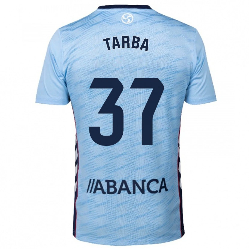 Danxen Uomo Maglia Ianis Târbă #37 Azzurro Rosso Kit Gara Home 2025/26 Maglietta