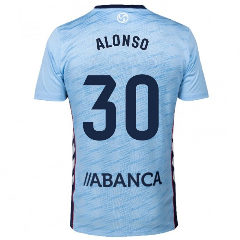 Danxen Uomo Maglia Adriana Alonso #30 Azzurro Rosso Kit Gara Home 2025/26 Maglietta